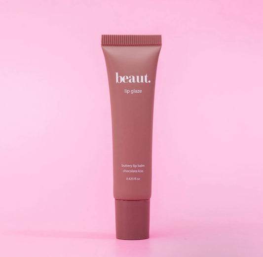 Vanilla and Strawberry Nourishing Lip Glaze - Lip Gloss: Chocolate