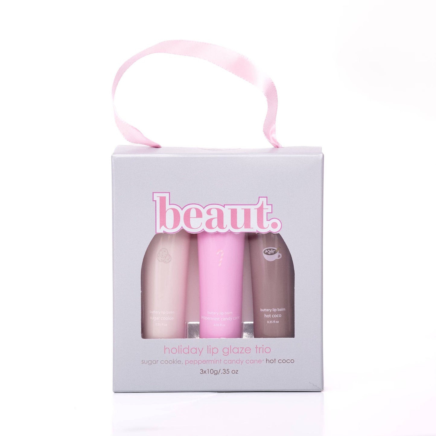 Holiday Lip Glaze Trio: Sugar Peppermint & Cocoa
